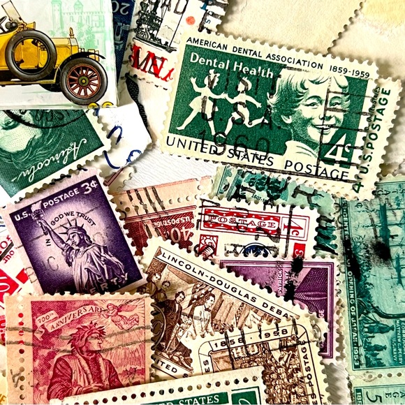 DISNEY Vintage POSTAGE stamp and USA postage stamp lot - Picture 5 of 10